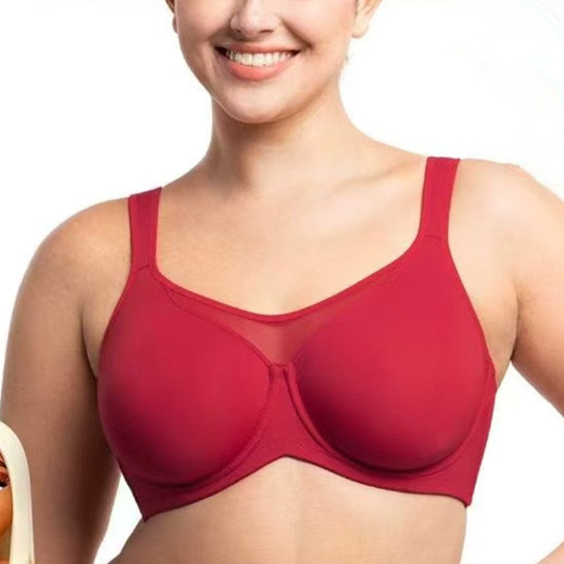 🎁 Laatste dag: Koop 1 krijg 3🔥💐Elegante doorschijnende full-cup plus-size beha voor dames 👍Verhelp verslapping van de borsten voorgoed