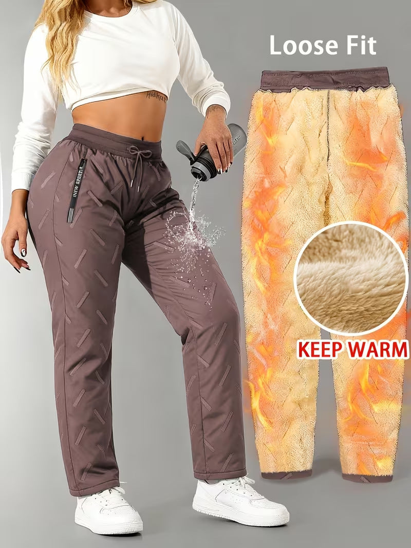✨ Unisex – extra zachte en warme fleece-gevoerde waterafstotende broek