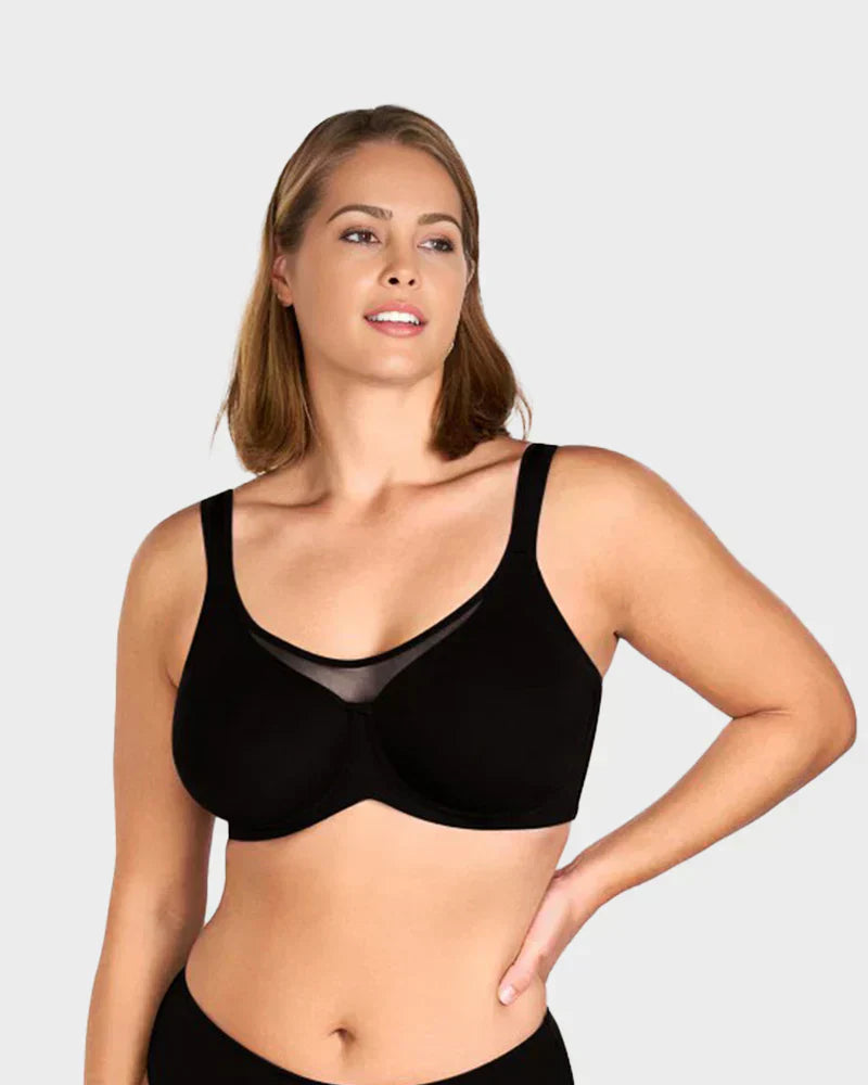 🎁 Laatste dag: Koop 1 krijg 3🔥💐Elegante doorschijnende full-cup plus-size beha voor dames 👍Verhelp verslapping van de borsten voorgoed
