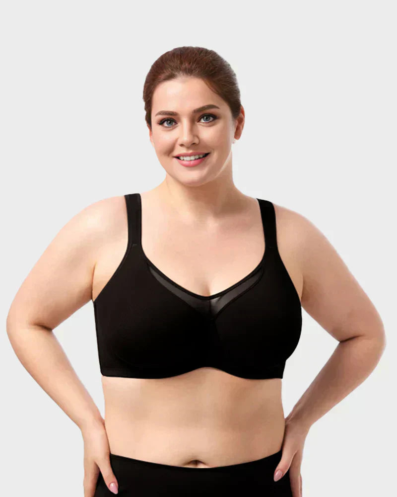 🎁 Laatste dag: Koop 1 krijg 3🔥💐Elegante doorschijnende full-cup plus-size beha voor dames 👍Verhelp verslapping van de borsten voorgoed