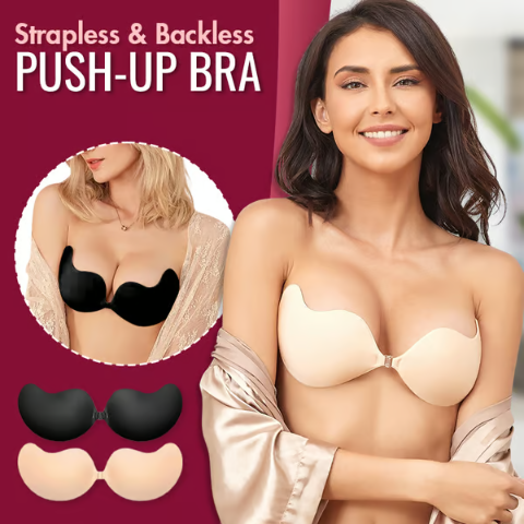 💖✨Onzichtbare diva Strapless Rugloze Push Up BH