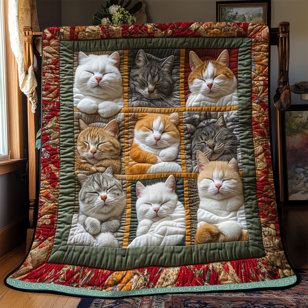 Slapende Koninklijke Kattendeken