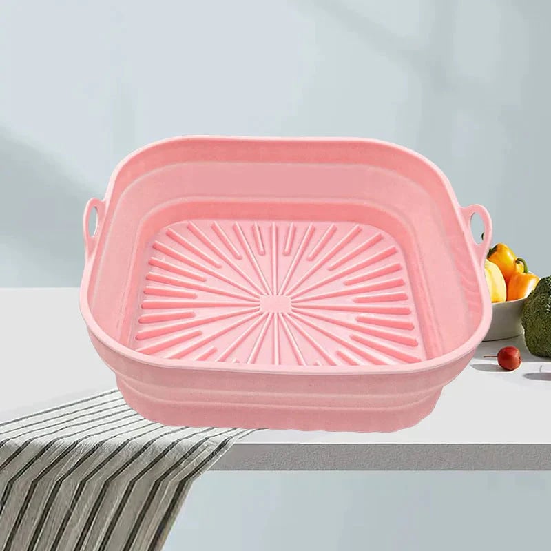 ❤️ Hoge temperatuurbestendigheid| Airfryer grillpan van siliconen