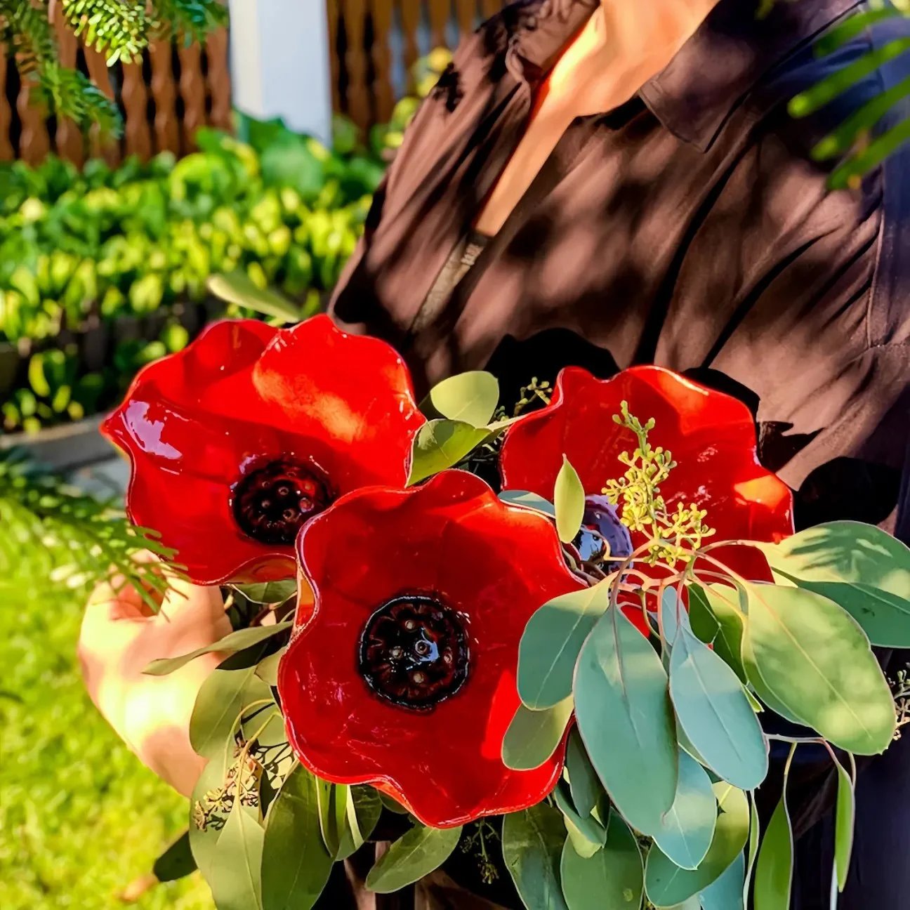 💖Handgemaakte Metalen Bloem Tuinpaal🐦