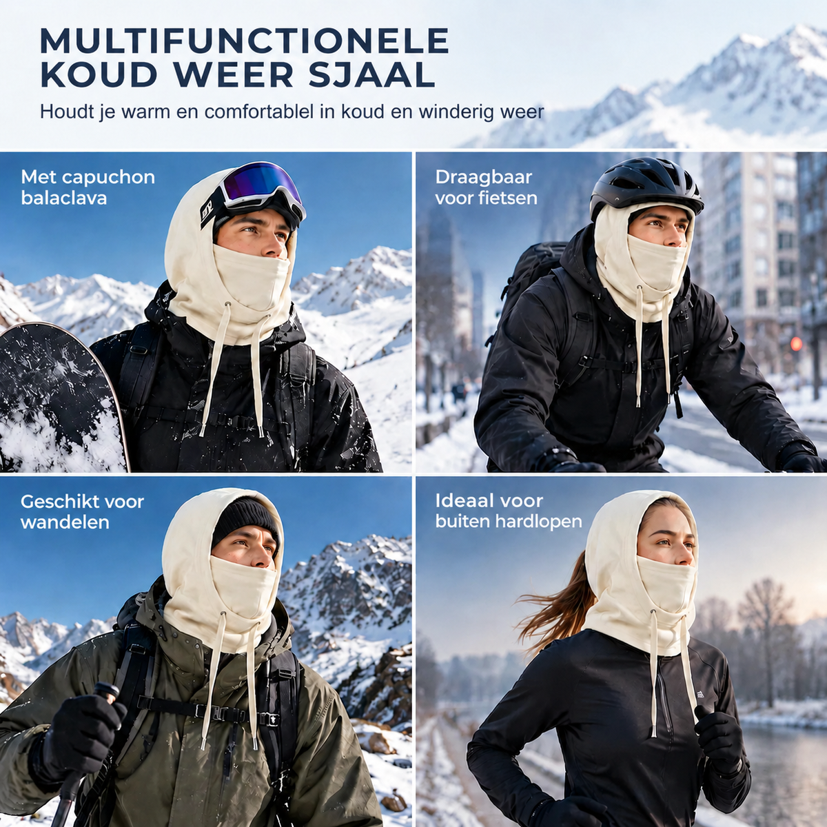 🧢 Warme winter balaclava – Winddicht & Ademend voor wintersport & dagelijks gebruik ✨