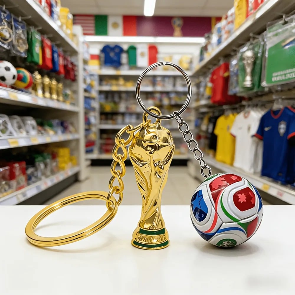 ⚽ Sleutelhanger WK 2026 VS-MEX-CAN: Draag de sportgeest overal met je mee ✨
