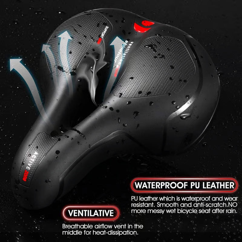 🔥 Extra breed comfortabel fietszadel