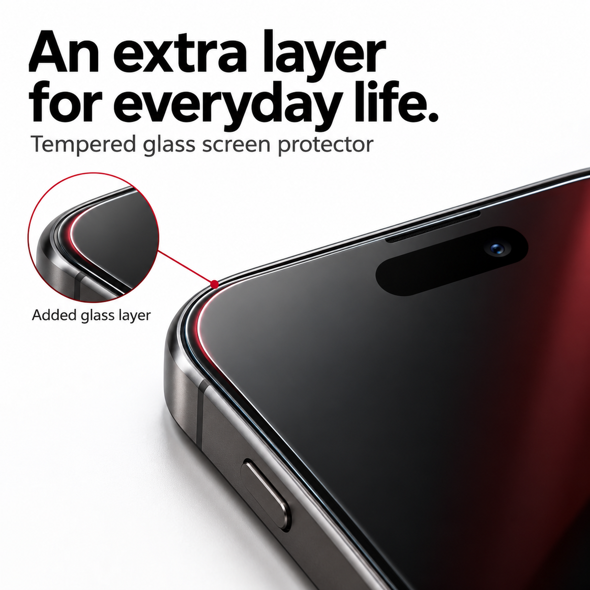 3 stuks 🛡️ Rood Glinsterend Privacy-temperglas (gehard glas) voor iPhone ✨