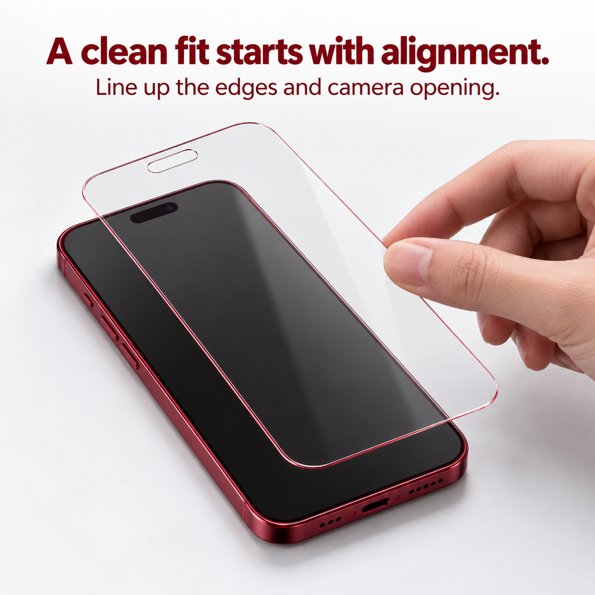 3 stuks 🛡️ Rood Glinsterend Privacy-temperglas (gehard glas) voor iPhone ✨