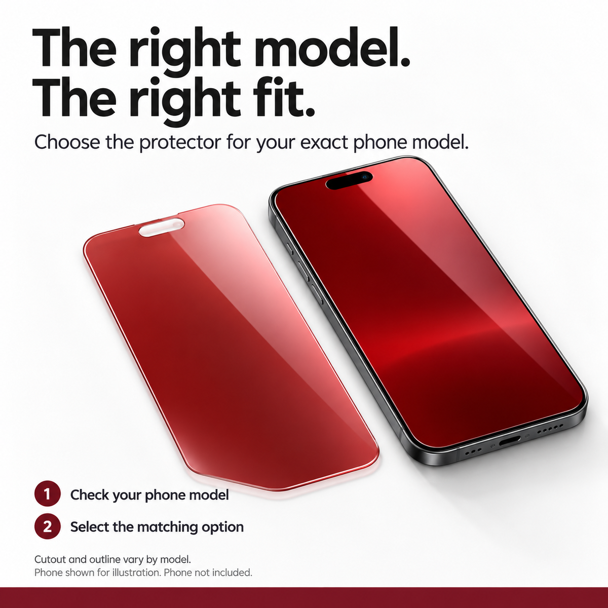 3 stuks 🛡️ Rood Glinsterend Privacy-temperglas (gehard glas) voor iPhone ✨