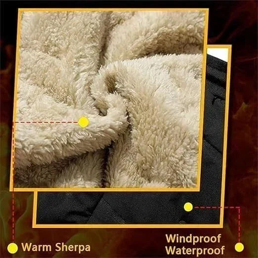 ✨ Unisex – extra zachte en warme fleece-gevoerde waterafstotende broek