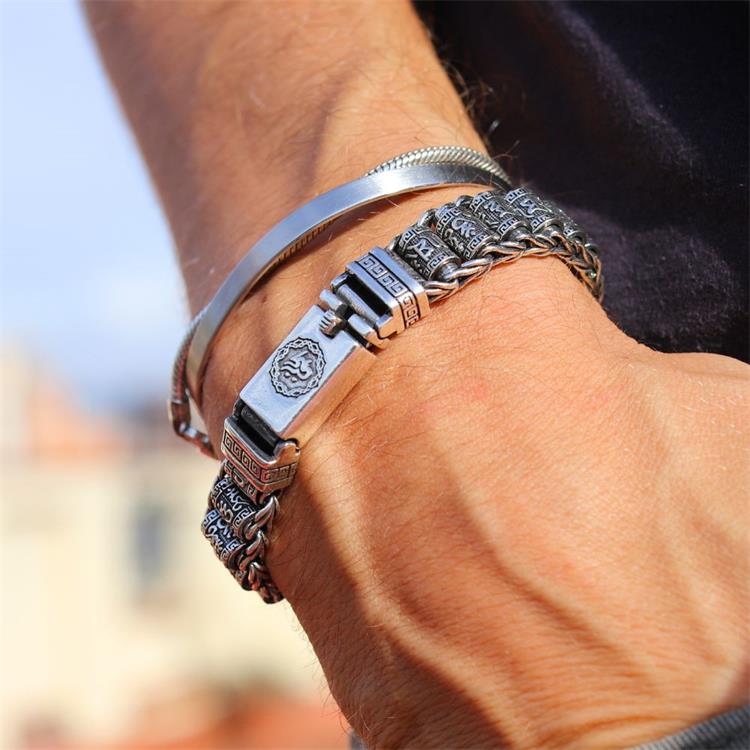 💎 50% KORTING! 💎 Tibetaans gebedswielarmband – 925 sterling zilver, gelukshanger & Valentijnsdagcadeau