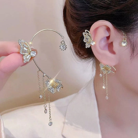 ✨🦋 Zirkonia oorbellen met vlinderpoo💖✨