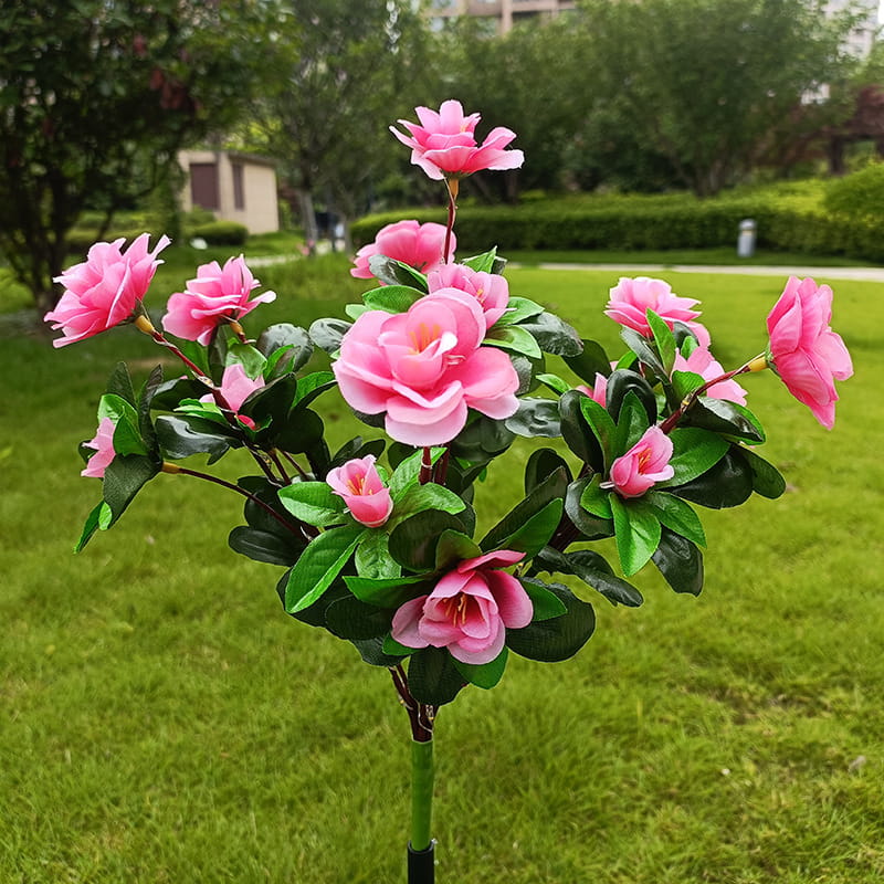 ⏳50 % de réduction pour une durée limitée⏰Lumière solaire sur piquet de fleur d'azalée de simulation💐💡