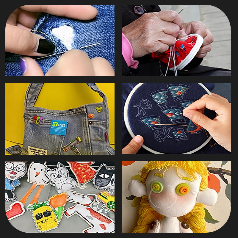 🧵 Hiermee kunt u elke naaiklus eenvoudig uitvoeren.🧵37-delige naaigereedschapse