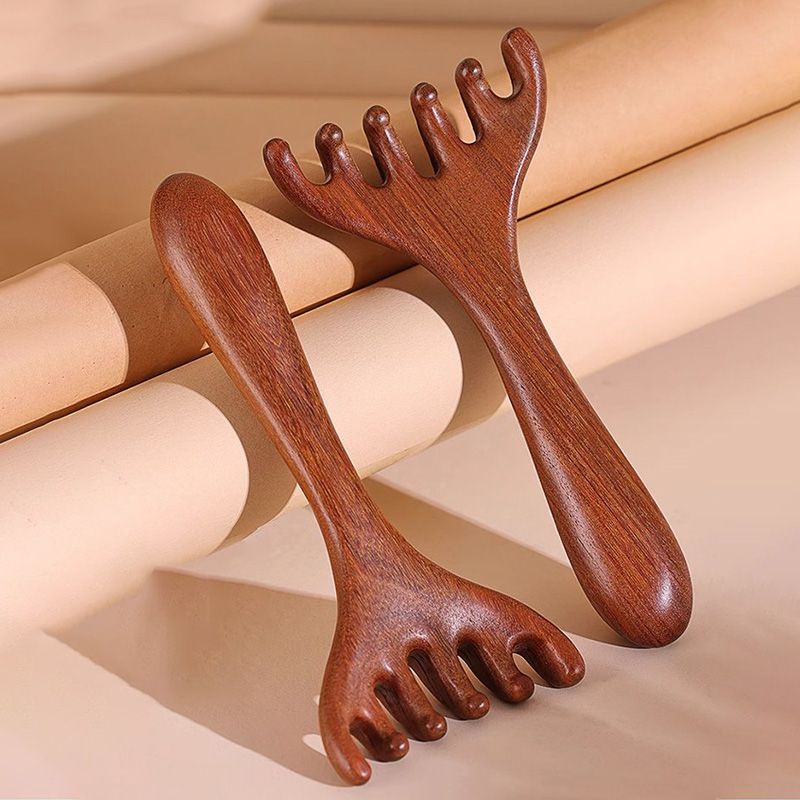 ✨Koop 1  krijg 1 gratis✨Zesklauwige meridiaanmassagekam