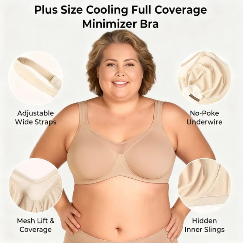 🎁 Laatste dag: Koop 1 krijg 3🔥💐Elegante doorschijnende full-cup plus-size beha voor dames 👍Verhelp verslapping van de borsten voorgoed