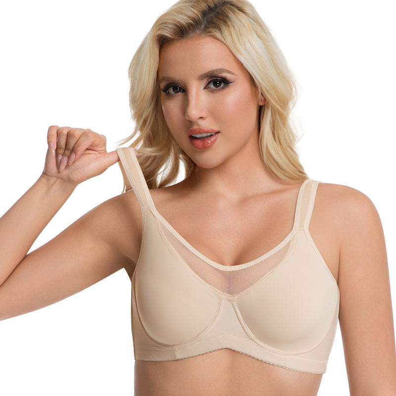 🎁 Laatste dag: Koop 1 krijg 3🔥💐Elegante doorschijnende full-cup plus-size beha voor dames 👍Verhelp verslapping van de borsten voorgoed