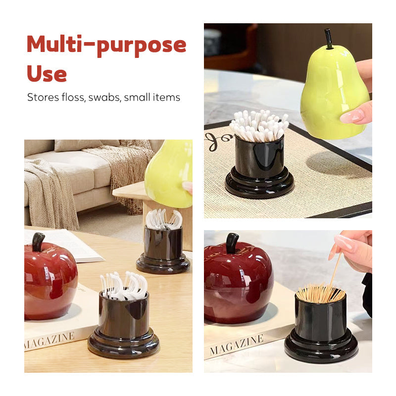 🍎 Creatieve Stofvrije Tandenstokerhouder 🍐 Hygiënisch Fruitdesign voor een Nette & Leuke Tafel