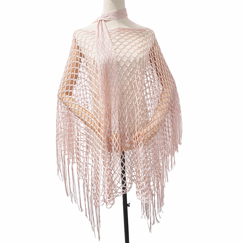 💐Metallic haakstrandjurk | Lichte stof, vloeiende pasvorm en tijdloze stijl