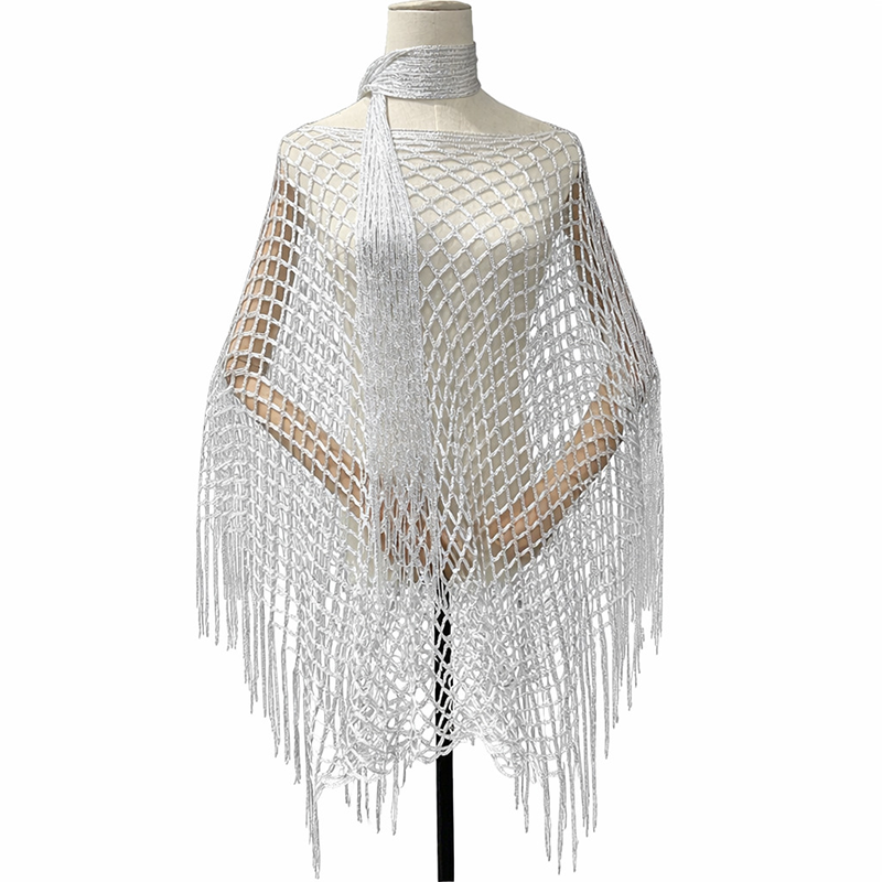 💐Metallic haakstrandjurk | Lichte stof, vloeiende pasvorm en tijdloze stijl