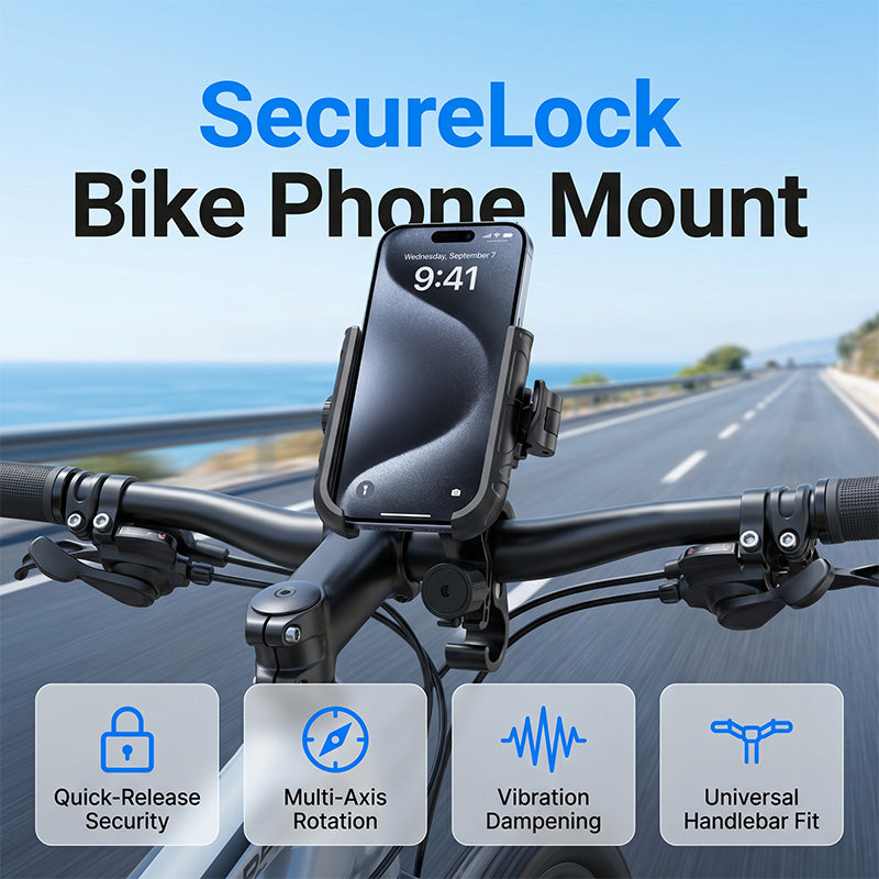 🎉 Uitverkoop 2026 — Meer dan 42.000 stuks verkocht! 🚴‍♂️ Snelontgrendelbare fietstelefoonhouder – SecureLock en schokbestendige siliconenvoering 📱