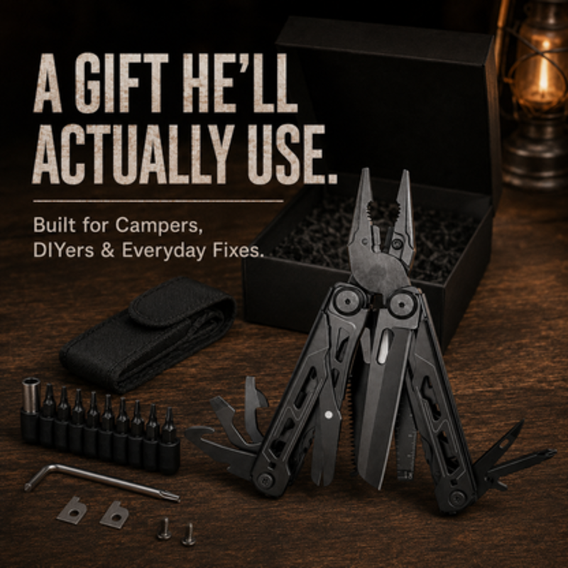 🛠️ Opvouwbare draagbare multitool‑tang | Met handig etui, nu 50% korting
